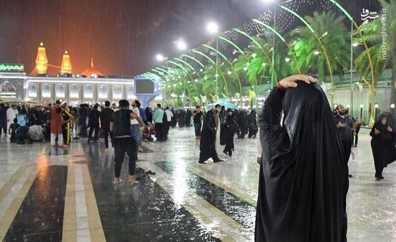 آسمان نجف و کربلا در روز اربعین بارانی است آسمان نجف و کربلا در روز اربعین بارانی است